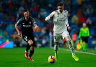 Valverde (right) will add some punch to Real Madrid's thin midfield