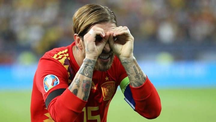 Ramos celebrates his composed penalty strike during a game which could&#039;ve gone either way late on