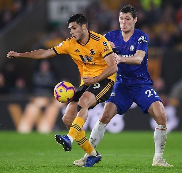 Raul Jimenez and Andreas Christensen