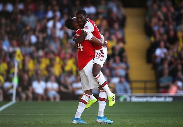 Aubameyang was on the scoresheet for Arsenal