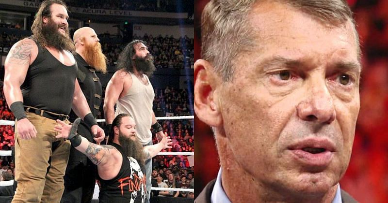 The Wyatt Family and Vince McMahon.