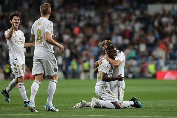 Vinicius Jr opened the scoring for Real Madrid against Osasuna