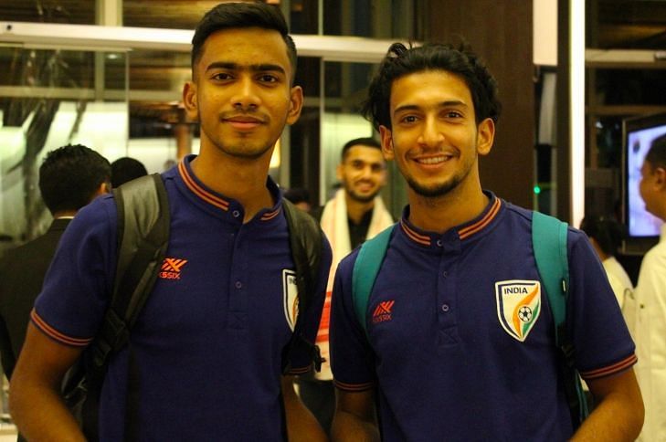 The Indian National Football Team arriving in Guwahati