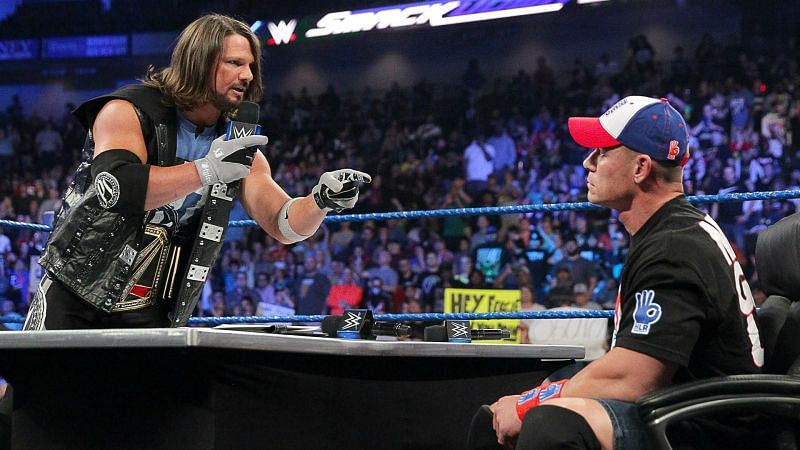 AJ Styles and John Cena.