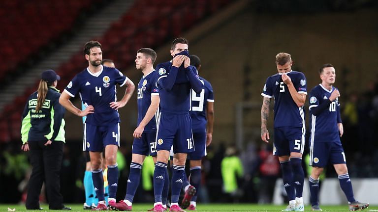 &Acirc;&nbsp;Scotland were one of ten teams to lose on both matchdays 5 and 6