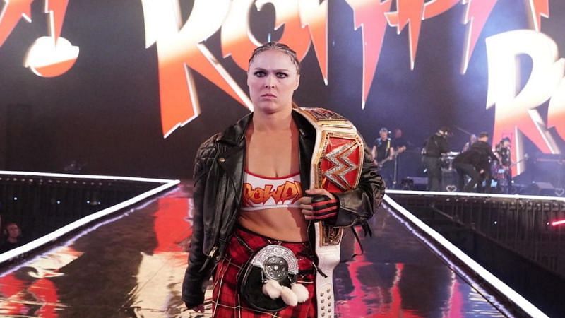 Ronda Rousey vs. Charlotte Flair vs. Becky Lynch headlined WrestleMania 35