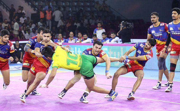 UP Yoddha won the one-sided battle against the Tamil Thalaivas with a 42-22 scoreline