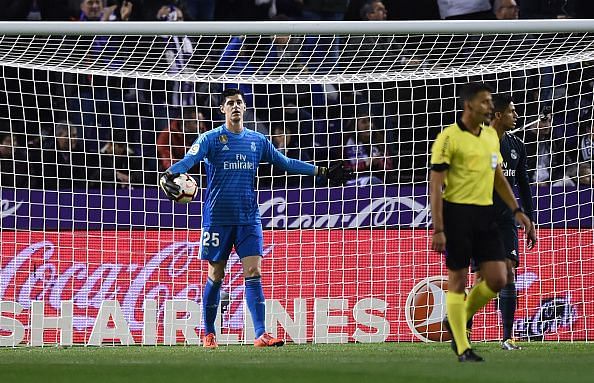 Courtois made a brilliant reflex save at the death