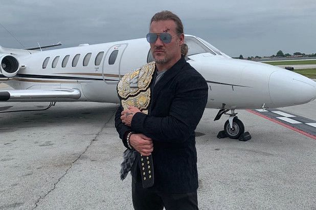 Jericho with the AEW title