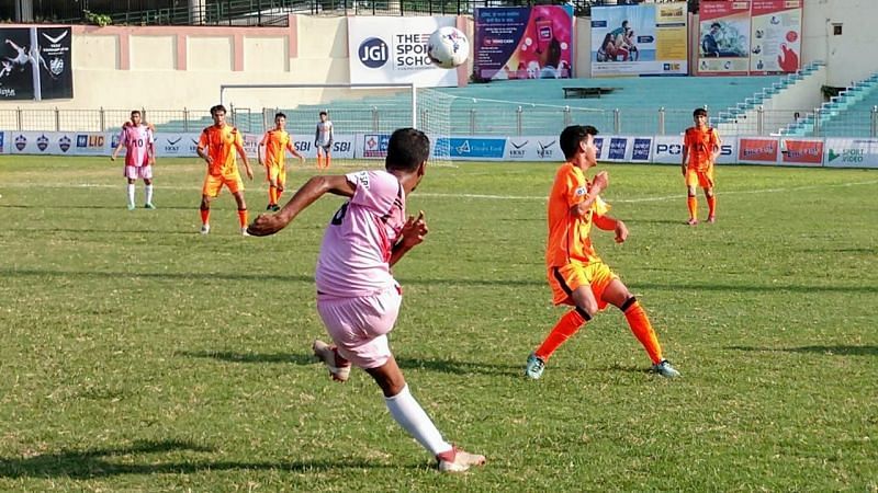 Bangladesh Krira Shiksha Protishthan (BKSP) playing against Esteqlal School, Afghanistan