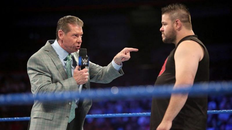 Vince McMahon and Kevin Owens
