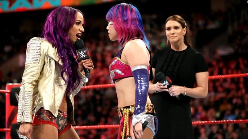 Asuka and Sasha Banks