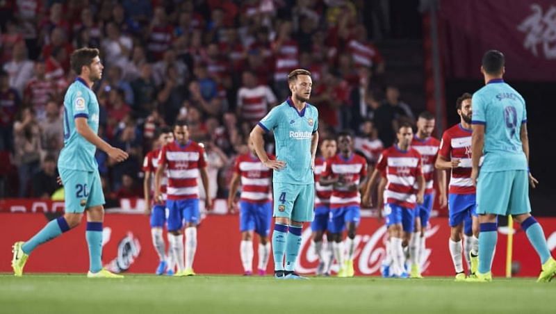 Barcelona&#039;s surprise 2-0 away defeat by Granada confines them to their worst top-flight start for 25 years