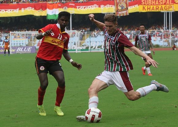 The first Kolkata Derby of 2019-20 season ended in a goalless draw between East Bengal and Mohun Bagan