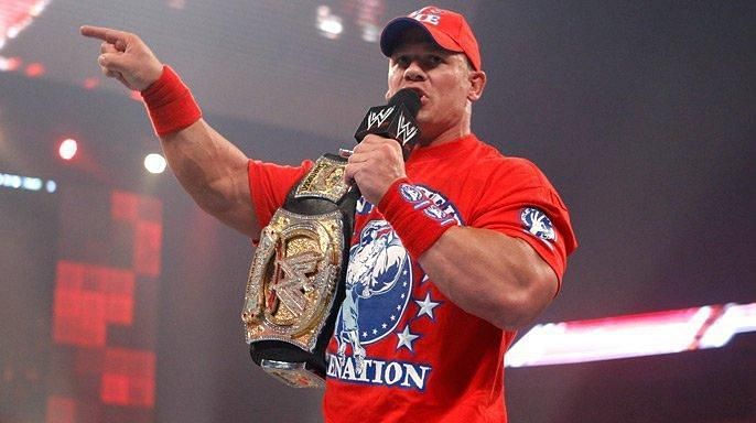 John Cena; Was WWE Champion at the same time as CM Punk