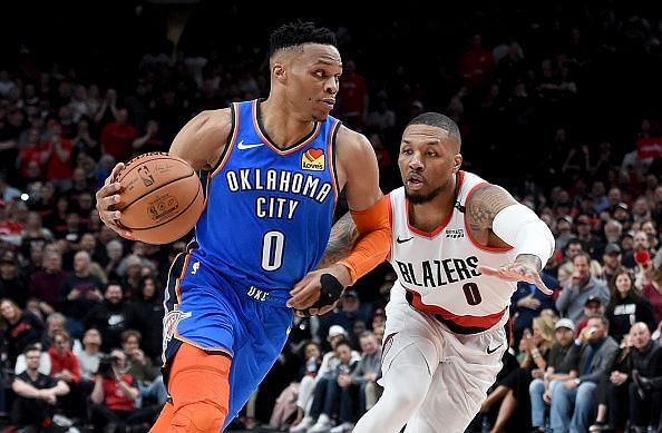 Damian Lillard and the Portland Trail Blazers eliminated Westbrook and the Thunder back in April