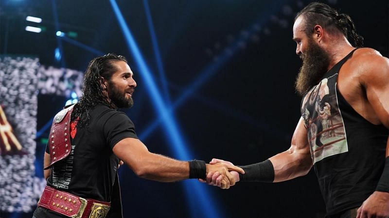 Seth Rollins and Braun Strowman are the RAW tag team champions.