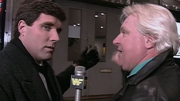 Sean Mooney informs Bobby Heenan that the first ever Monday Night RAW is sold out, and he cannot enter.