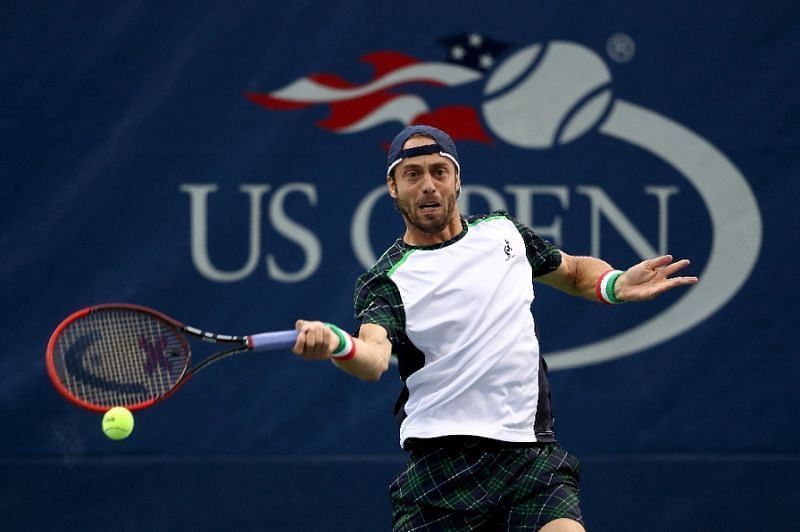 Lucky loser Paolo Lorenzi won consecutive five-set matches to reach the third round