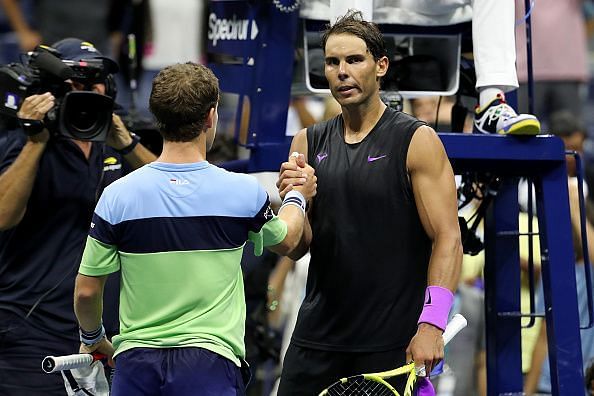 Nadal improved his head-to-head against Schwartzman to 8-0