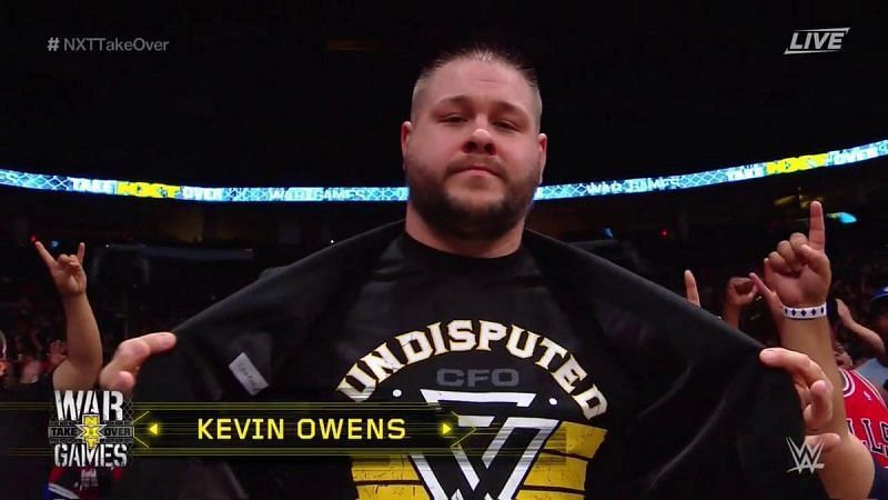 Kevin Owens repping The Undisputed Era colors