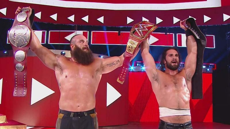 Braun Strowman and Seth Rollins are the current RAW Tag Team champions
