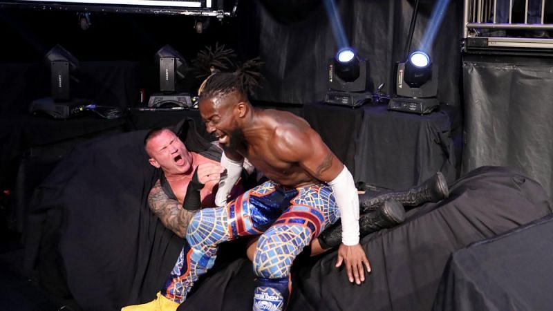 The table broke prematurely for Kofi and Randy this week on SmackDown Live