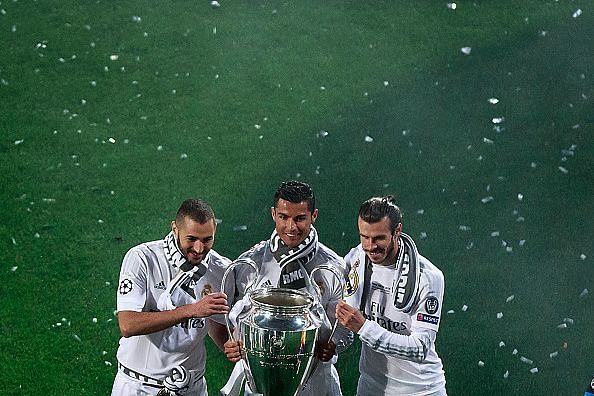 Real Madrid Celebrate After Winning the Champions League Final