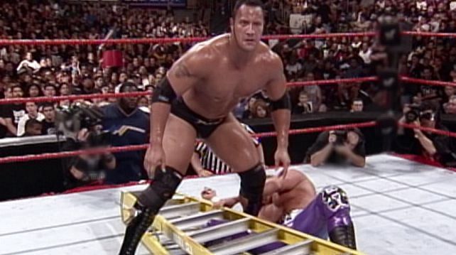 The Rock and Triple H battled in a ladder war at SummerSlam 1998.