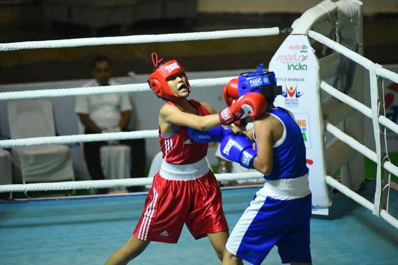 Action from Junior Women&#039;s Boxing Nationals