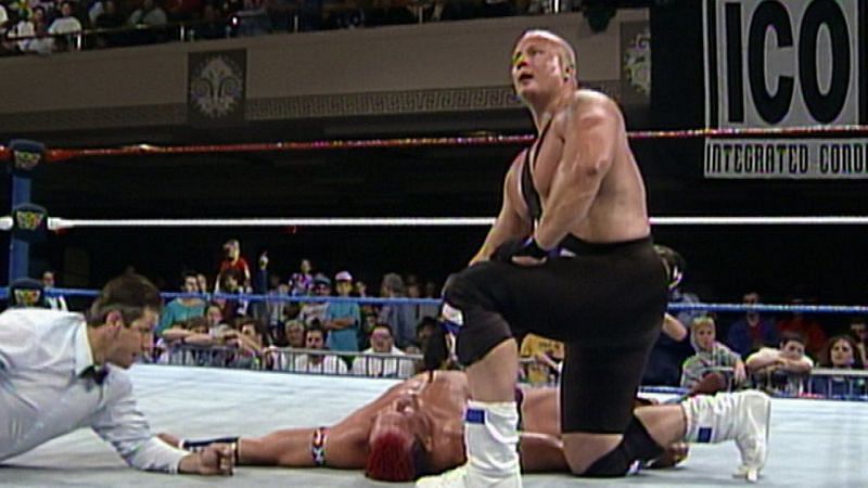 Borga battled several WWE legends, including Tatanka during his brief time in the company