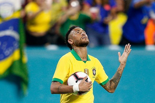 Neymar celebrates