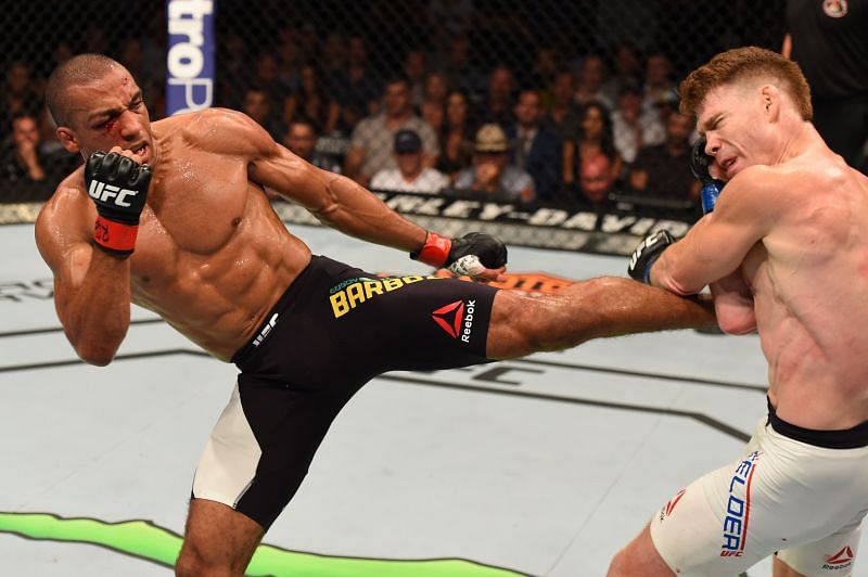 Edson Barboza defeated Paul Felder in their first meeting in 2015