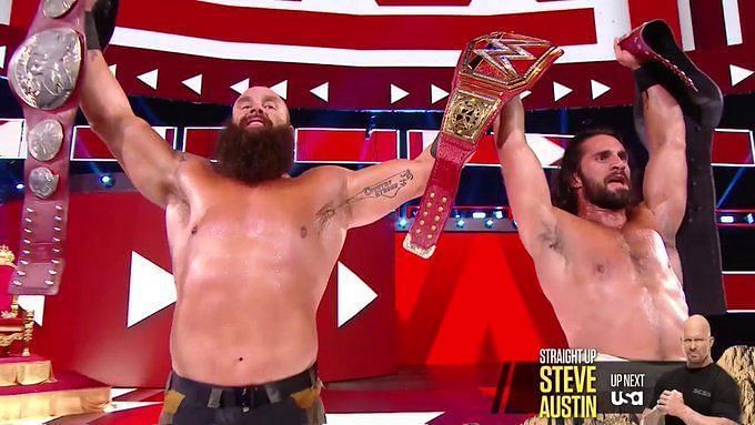 Strowman and Rollins will be the favorites to retain