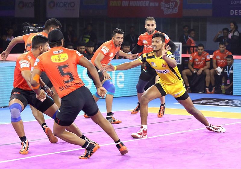 U Mumba produced an all-round performance to beat the Telugu Titans