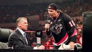 The Hitman tricked the boss into a match and threatened to sue McMahon if he pulled out.