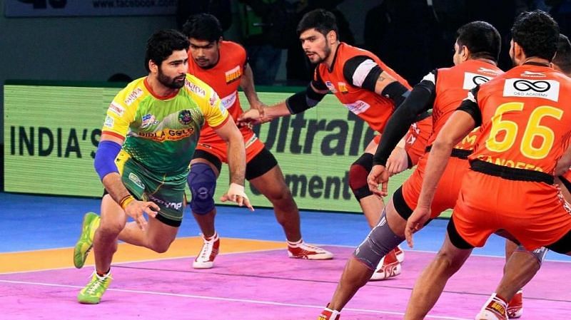 Surprisingly, Pardeep Narwal scored only 3 raid points in this match!