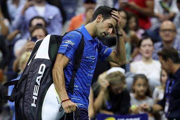 Novak Djokovic is out of the tournament