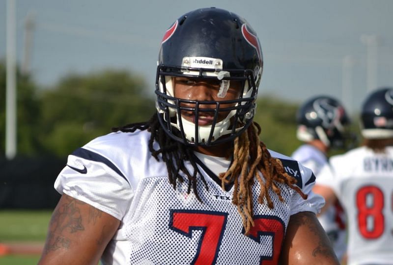 Dio Maddin playing for The Houston Texans