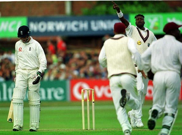 Sir Curtly Ambrose had a terrorizing stare and spewed fire through them that made batsmen shiver