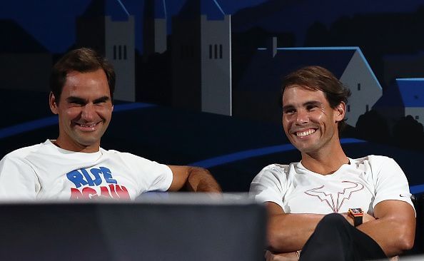 Federer and Nadal at the Laver Cup