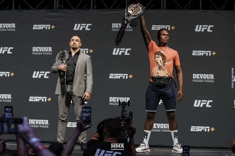 The UFC 243 main event (Pic courtesy: MMAFighting)