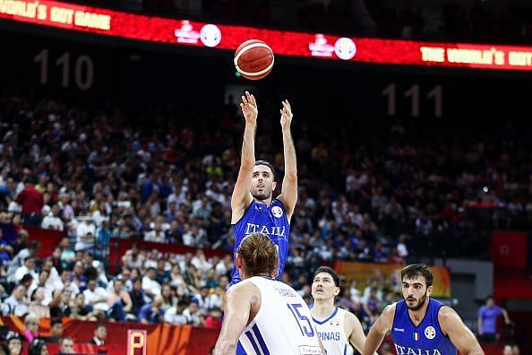 The Philippines connected with just 13% of its three-point attempts, while Italy managed almost 50%