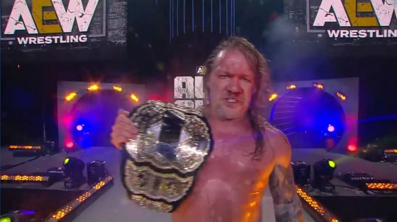 Chris Jericho walked out as the first-ever AEW World Champion