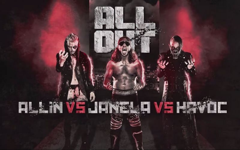 Image result for all out jimmy havoc vs joey janela vs darby allin