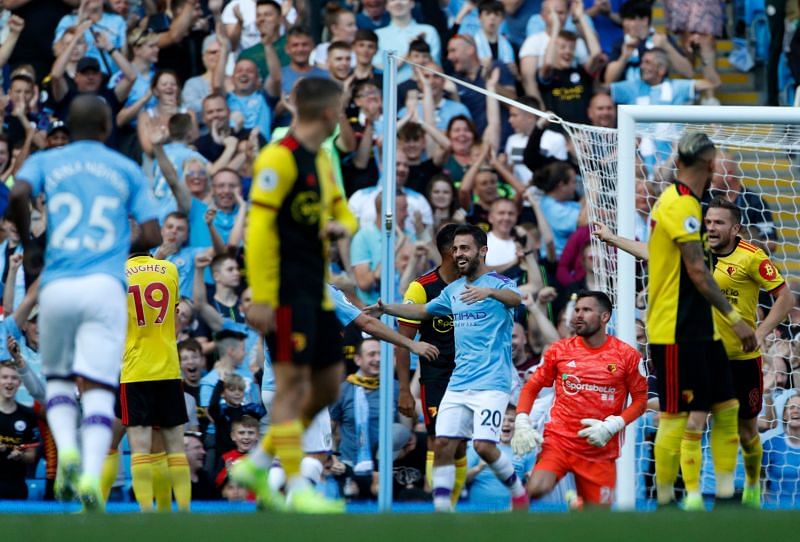 Bernardo Silva netted his first career hat-trick as Manchester City decimated a woeful Watford side