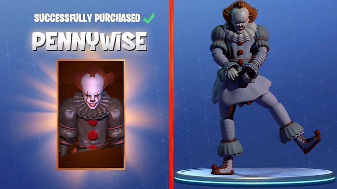 The Pennywise skin posted by Appolo VE on Twitter