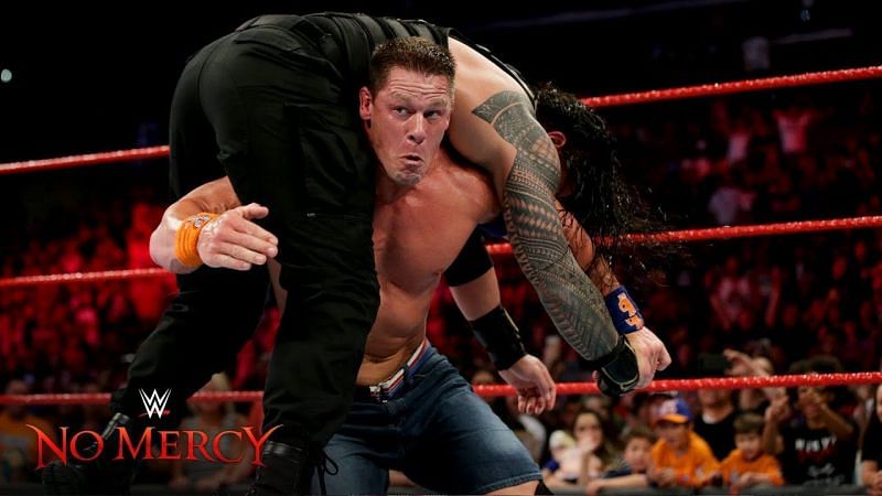 John Cena has never defeated Roman Reigns