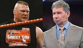 WWE history: Brock Lesnar cries while asking Vince McMahon for dream WrestleMania match