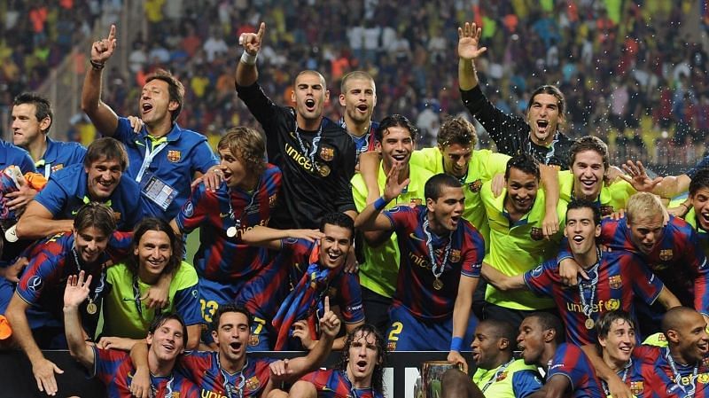 Barcelona won a treble in 2009